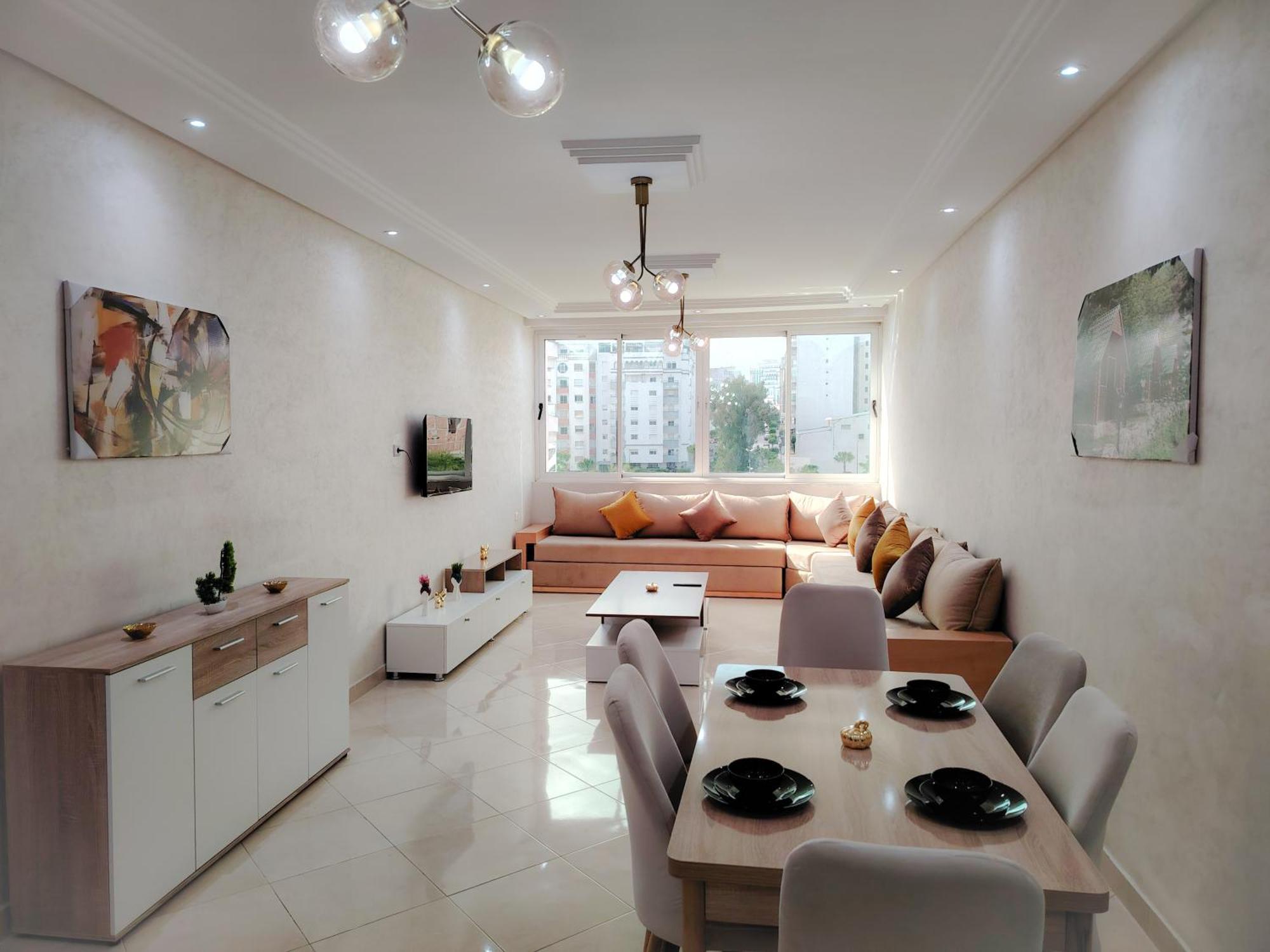 Nouveau Appartement Prestige Avec Vue Paronamique Tánger Exterior foto